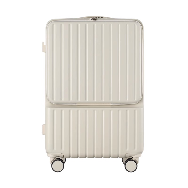 スーツケース キャリーケース 機内持ち込み 多機能スーツケース フロントオープン 前開き 超軽量 大容量 USBポート付き 充電口  カップホルダー付き 43L/69L｜guren｜02