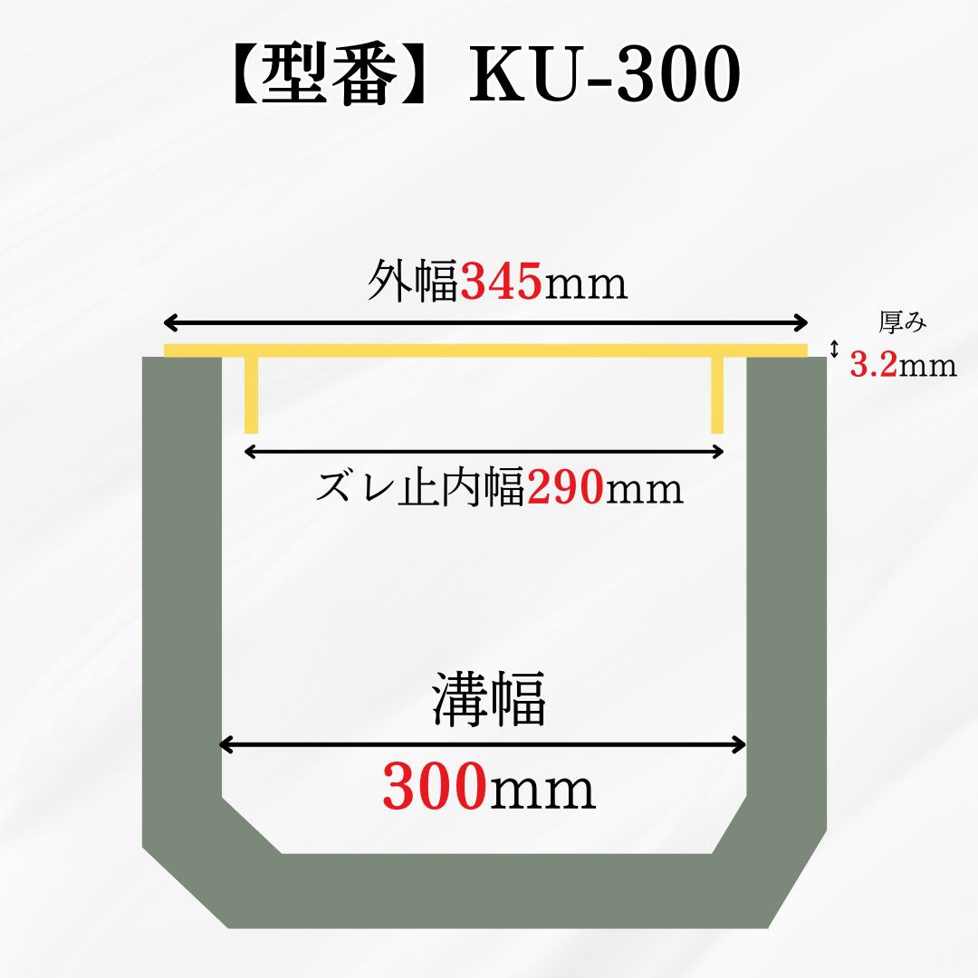 ＼全品ポイント2倍/縞鋼板 溝蓋 U字溝 KU...の詳細画像3