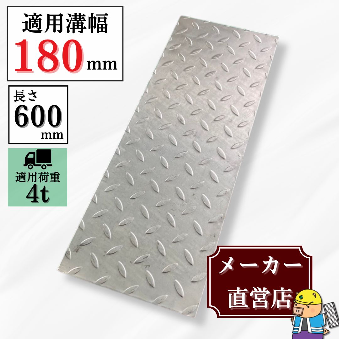 法山本店 縞鋼板 溝蓋 U字溝 KU-180A 溝幅180mm用 小型トラック荷重