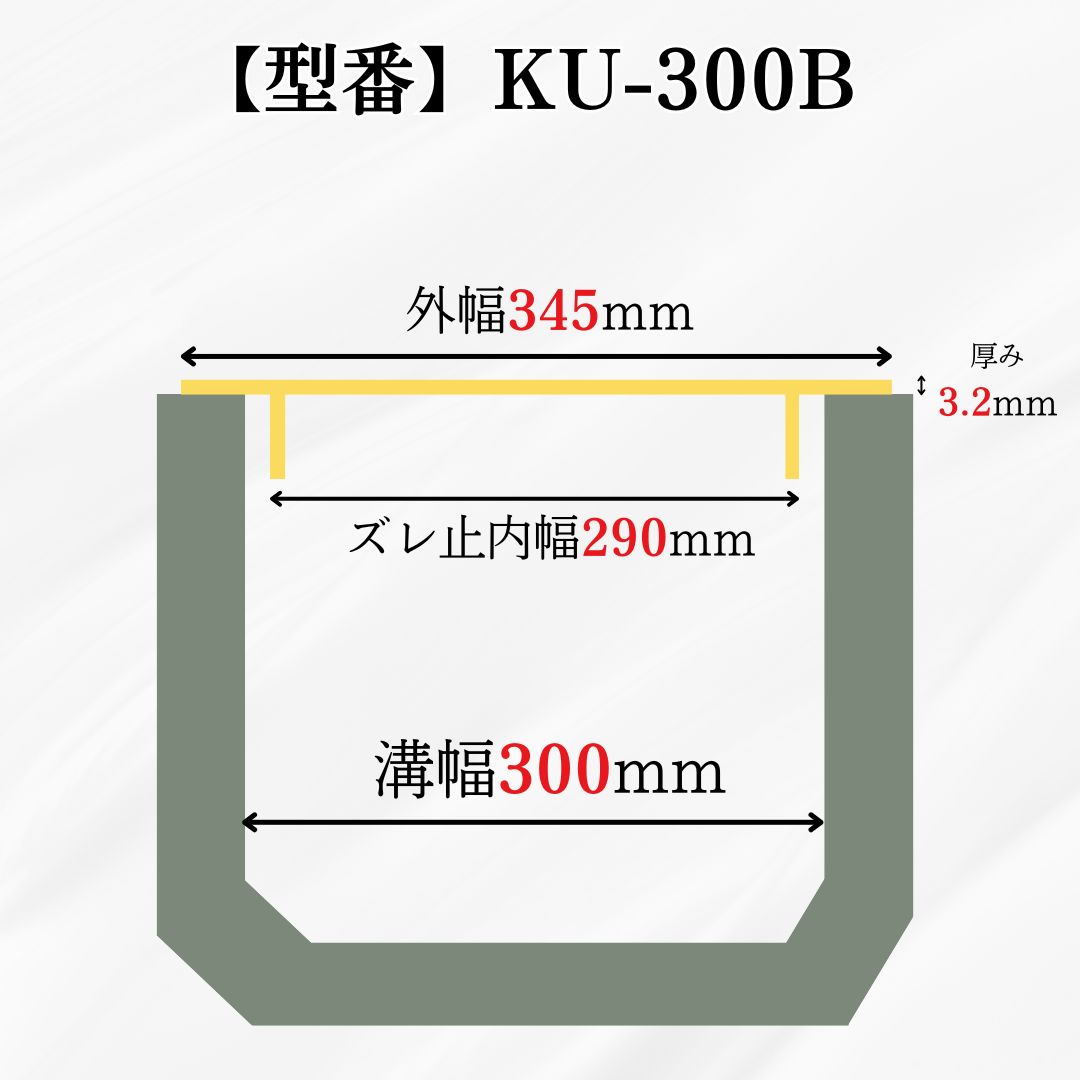 ＼全品ポイント2倍/縞鋼板 溝蓋 U字溝 KU...の詳細画像3