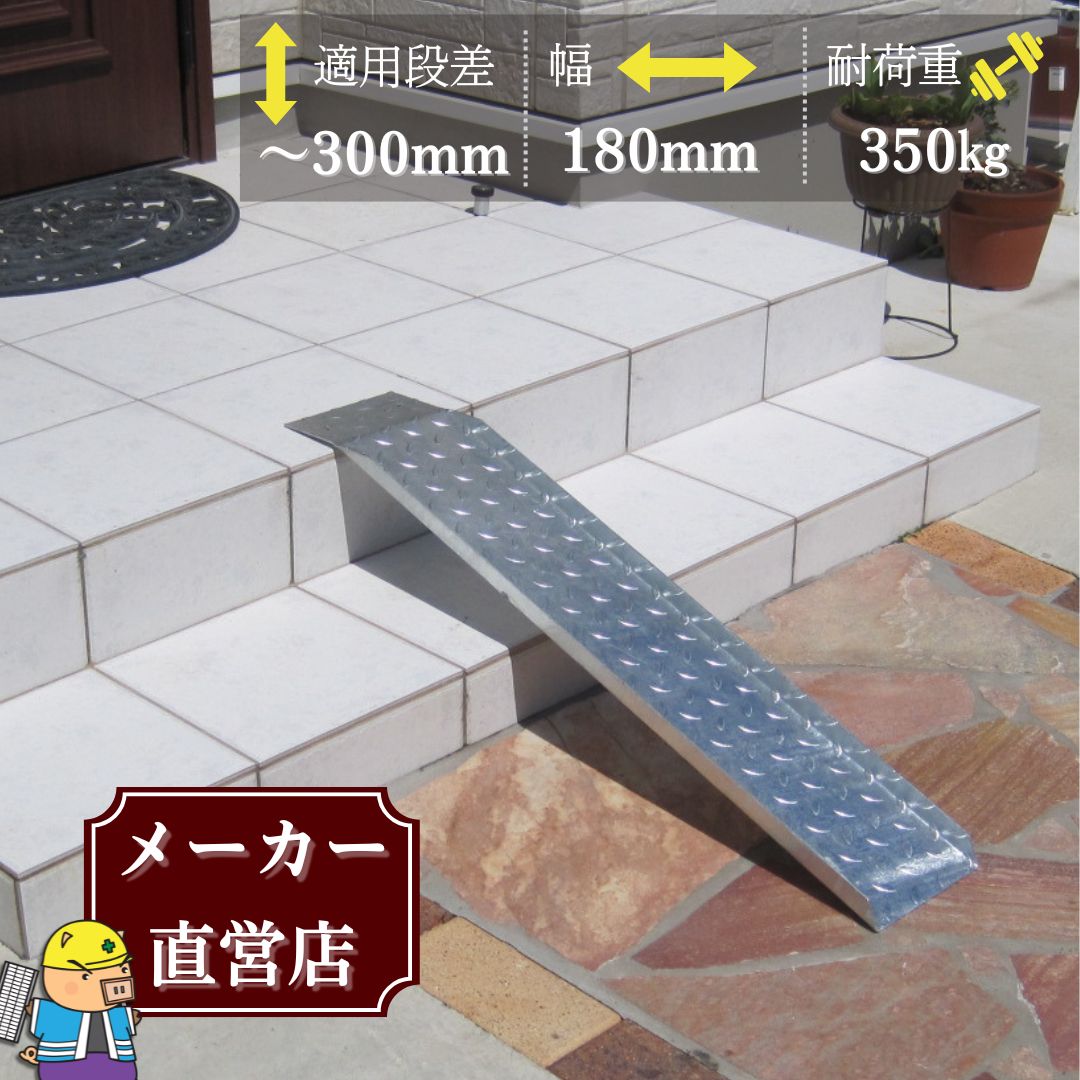 法山本店 段差解消スロープ 適用段差30cmまで HSP-300 幅180mm 長さ