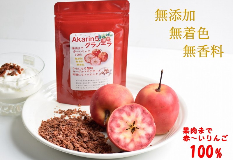   りんご ドライフルーツ 送料無料 Akarin5 グラノーラ 無添加 