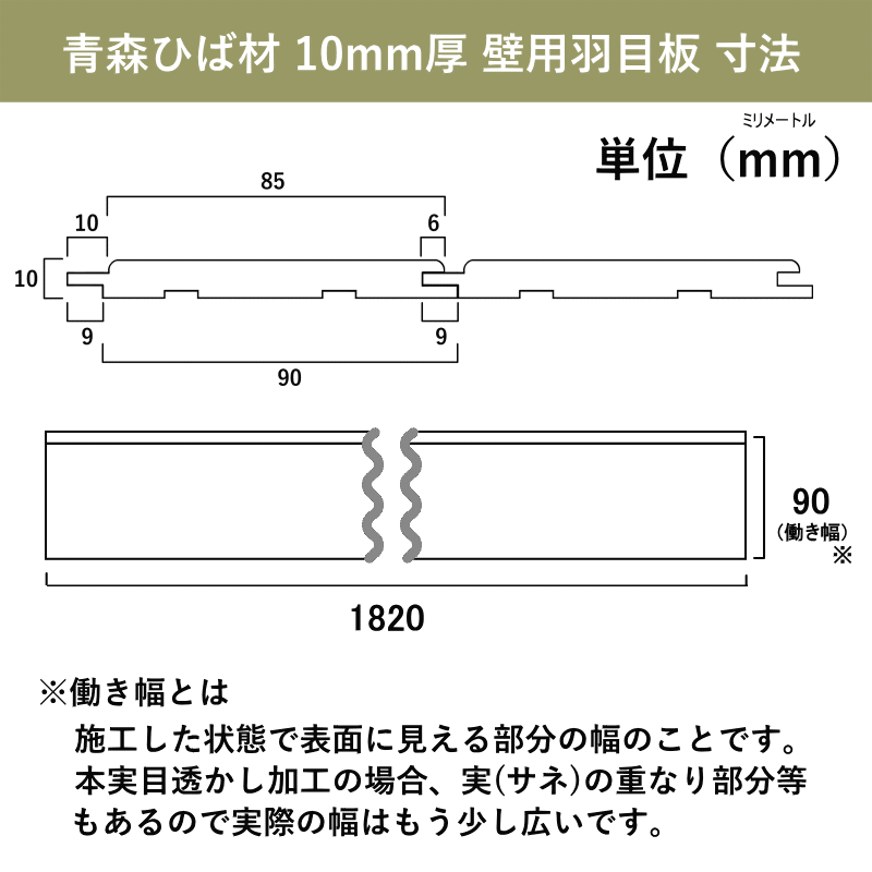 【青森ヒバ】【羽目板】【壁用】