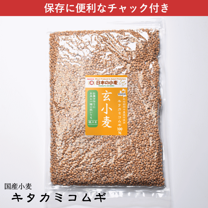 国産 小麦 粒 キタカミコムギ 800g 青森県産 全粒小麦 未精白 薄力粉