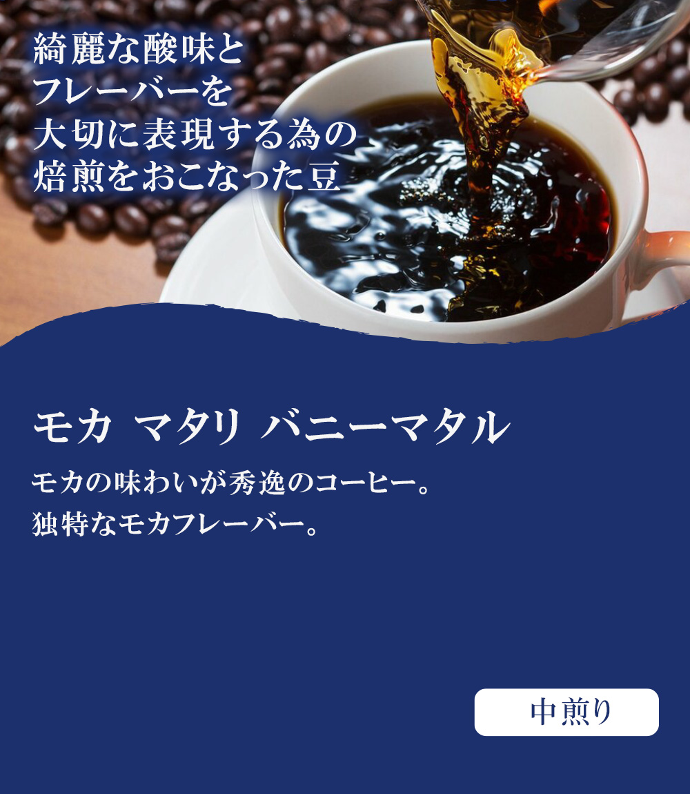 モカ マタリ バニーマタル 400g 中煎り 送料込み 珈琲豆 コーヒー豆 通販 ネット販売 珈琲 コーヒー ドリップ 自家焙煎｜gurumekan｜02