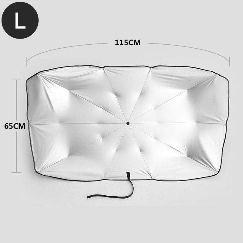 サンシェード 車用 傘式 フロントサンシェード 折りたたみ 10本骨 日よけ 遮光 断熱 プライバシー保護 暑さ対策 紫外線対策 軽量｜guti-st｜03