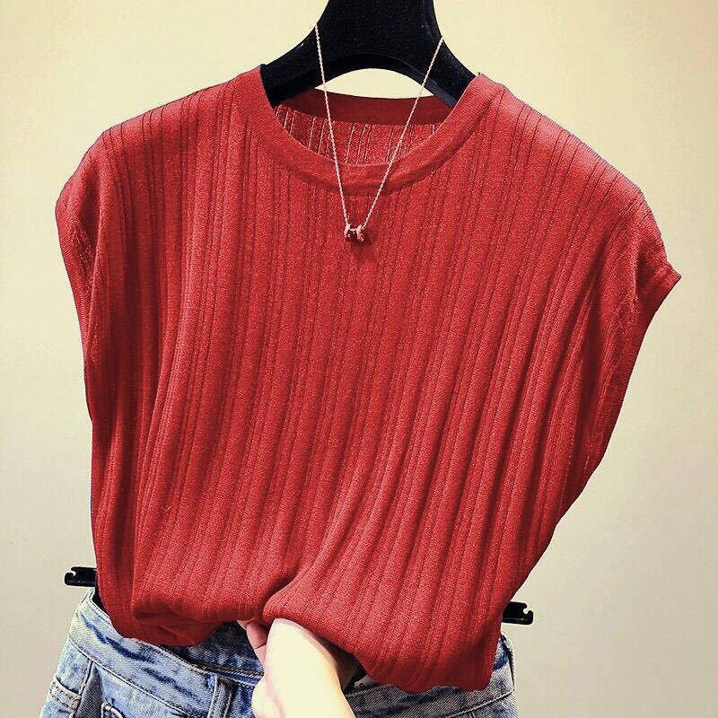 Tシャツ トップス カットソー レディース 夏服 半袖 フォーマル ニット ブラウス 無地 カジュアル ゆったり 体型カバー シンプル 着痩せ OL | ブランド登録なし | 05