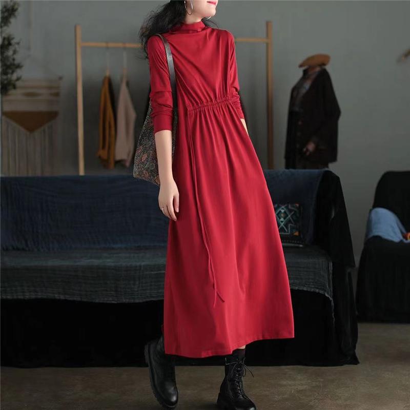 ワンピース レディース 春服 マキシワンピース シンプル 長袖カットソー ロングtシャツ uvカット 体型カバー お洒落 着痩せ カジュアル ゆったり | ブランド登録なし | 03