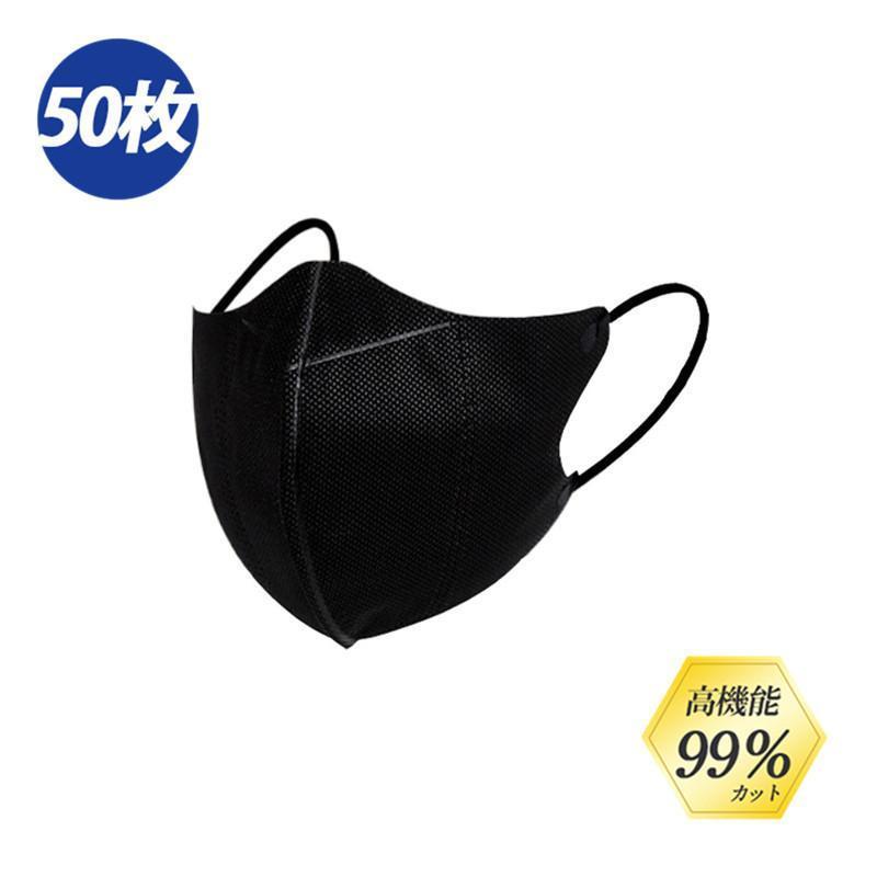マスク 使い捨て 立体マスク 不織布 50枚入り 薄め 通気効果抜群 耳が痛くない 立体 大人用 通気性良い 3D フィルター 息がしやすい｜guti-st｜03