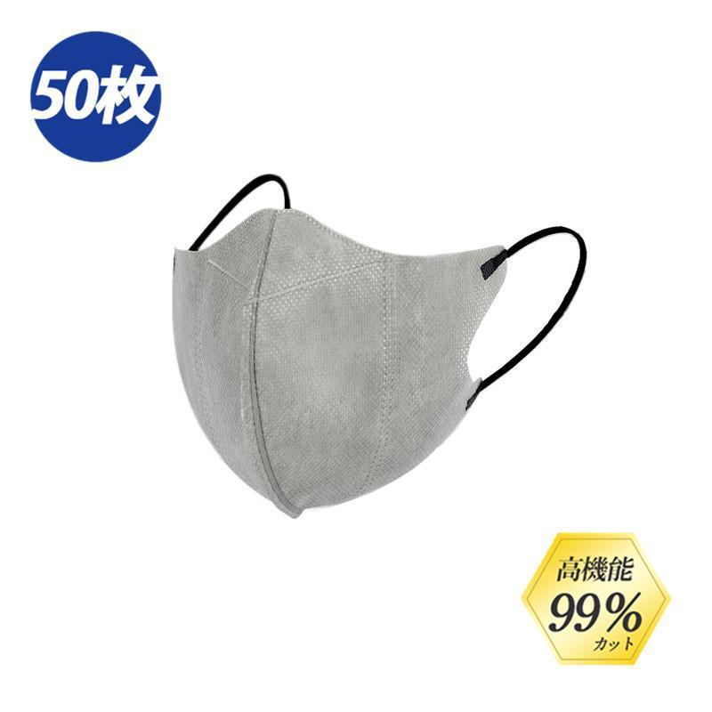 マスク 使い捨て 立体マスク 不織布 50枚入り 薄め 通気効果抜群 耳が痛くない 立体 大人用 通気性良い 3D フィルター 息がしやすい｜guti-st｜07