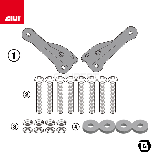 GIVI TE1173 サイドバッグホルダー EASYLOCKサイドバッグ(ST609