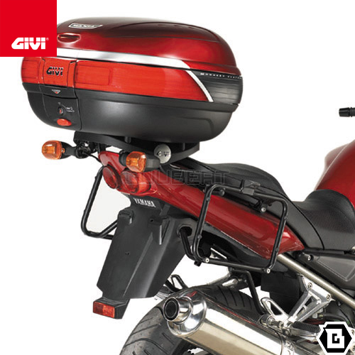 GIVI 348FZ リアキャリア リアボックス 用 MONORACK モノラック ／ YAMAHA FZS 1000 FAZER (03 - 05)  / YAMAHA FZS 1000 FAZER (01 - 02)専用