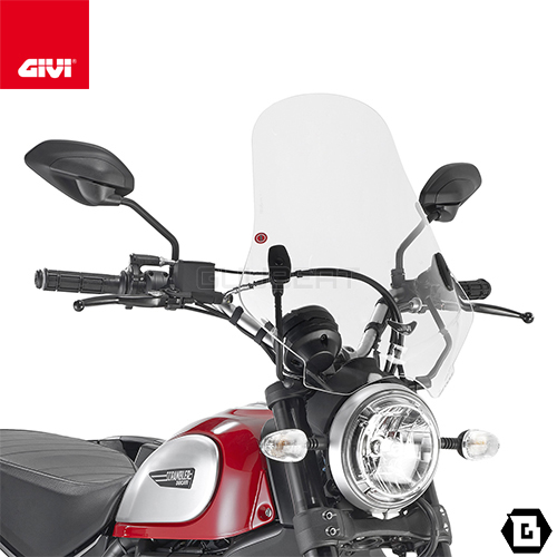 当店在庫限りセール！】GIVI 7407A スクリーン／DUCATI SCRAMBLER ICON