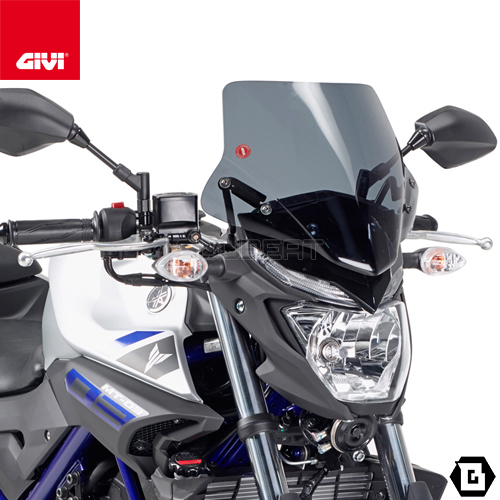 GIVI A2127 スモークスクリーン／YAMAHA MT-03 321 (16 - 19)専用