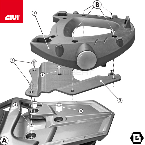 GIVI E228 スペシャルリアラック／YAMAHA FJR 1300 (13 - 20) / YAMAHA FJR 1300 (06 -  12)専用／ジビ