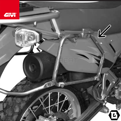 GIVI PL448 サイドケースホルダー／KAWASAKI KLR 650 ENDURO (07 - 21