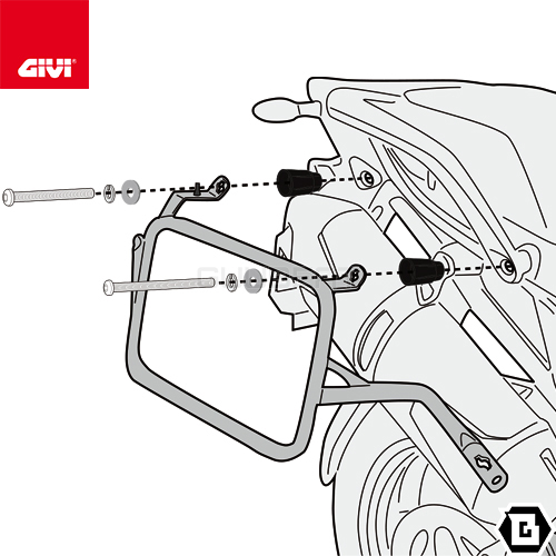 GIVI（ジビ） 【セール7/1まで】GIVI PL131 サイドケースホルダー 