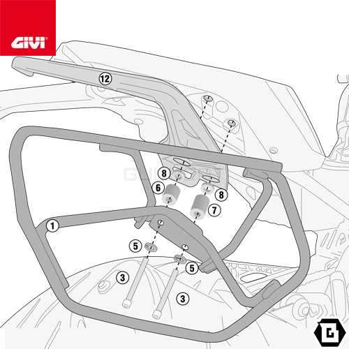 GIVI（ジビ） GIVI A5125 スモークスクリーン 汎用 小型ウインド