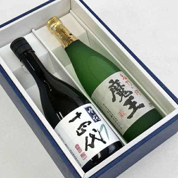 魔王 日本酒 720ml 2本 十四代（吟撰 大吟醸酒）と 魔王（芋焼酎）（720ml×2）〔ギフト