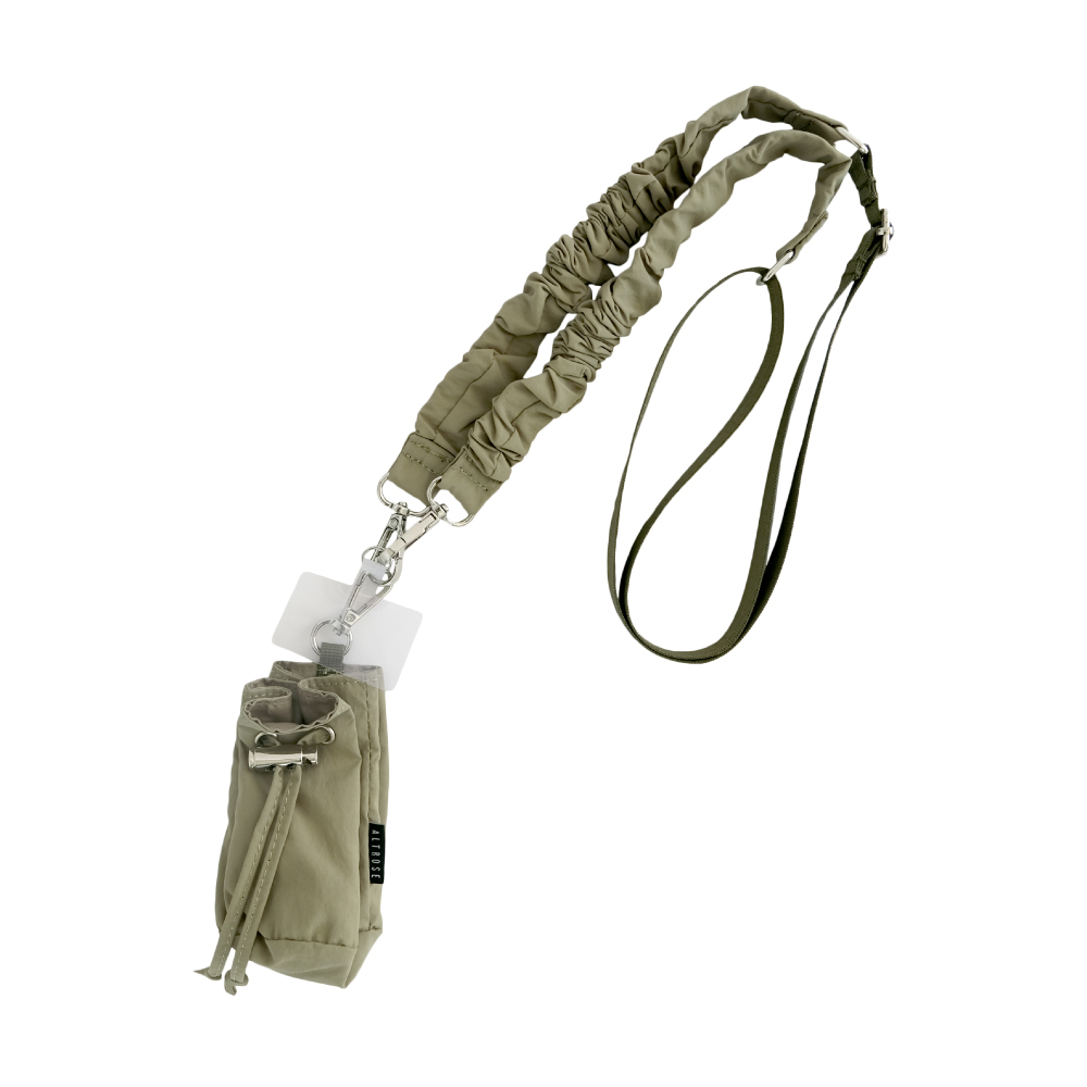 巾着ポーチ付きくしゅくしゅストラップ レディース ≪ゆうメール便配送