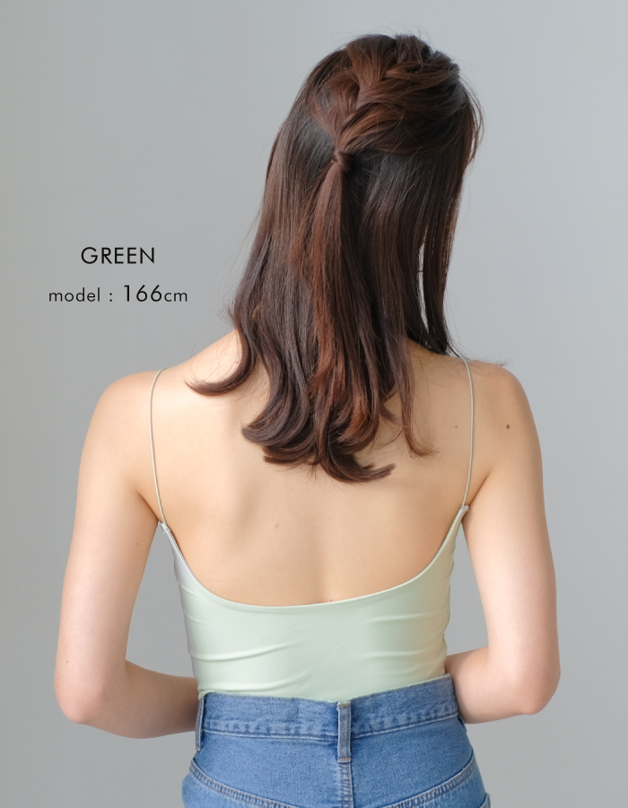 冷感バックオープンブラトップ キャミタンク キャミ