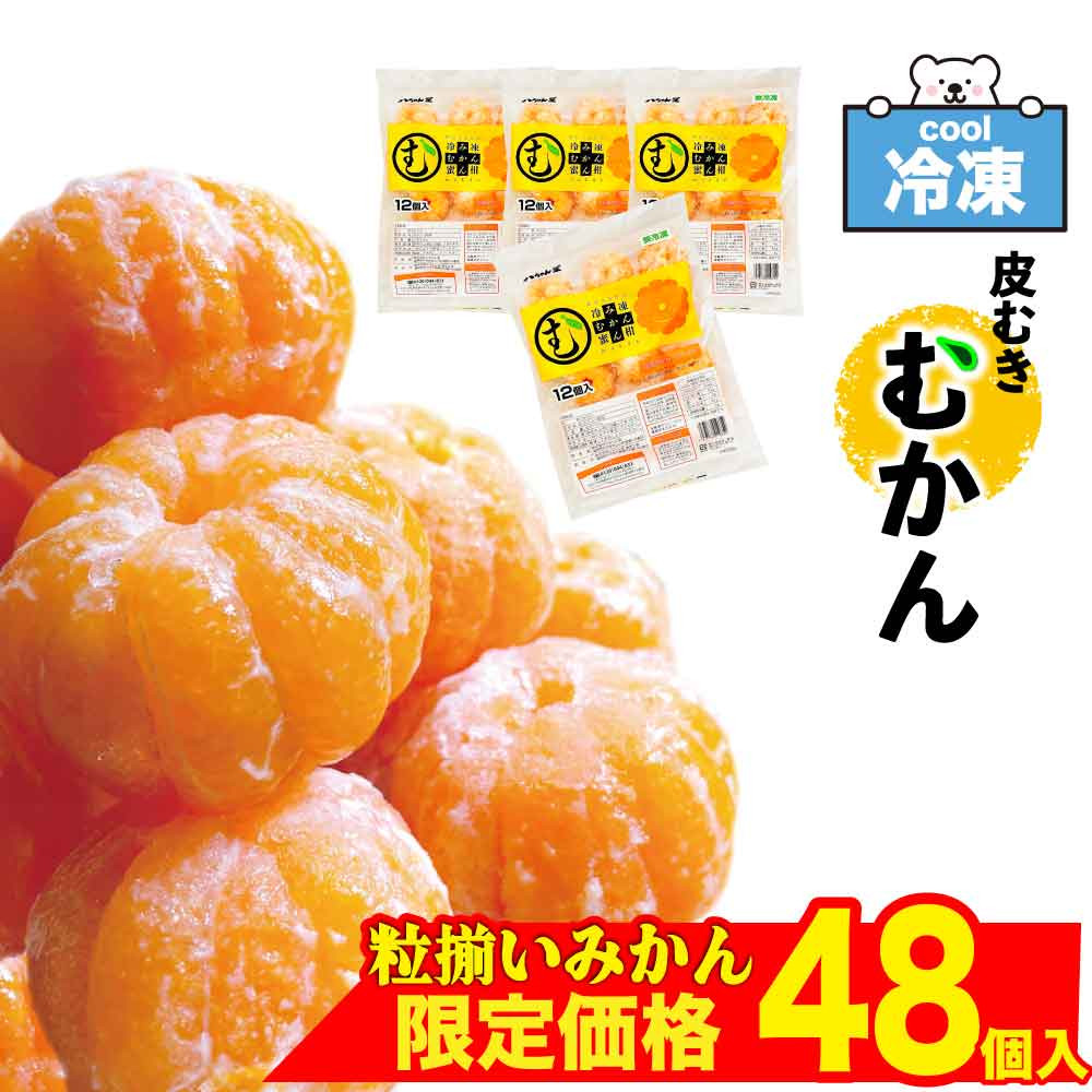 八ちゃん堂 冷凍むかん 皮むき みかん 12個入×4 冷凍みかん むかん