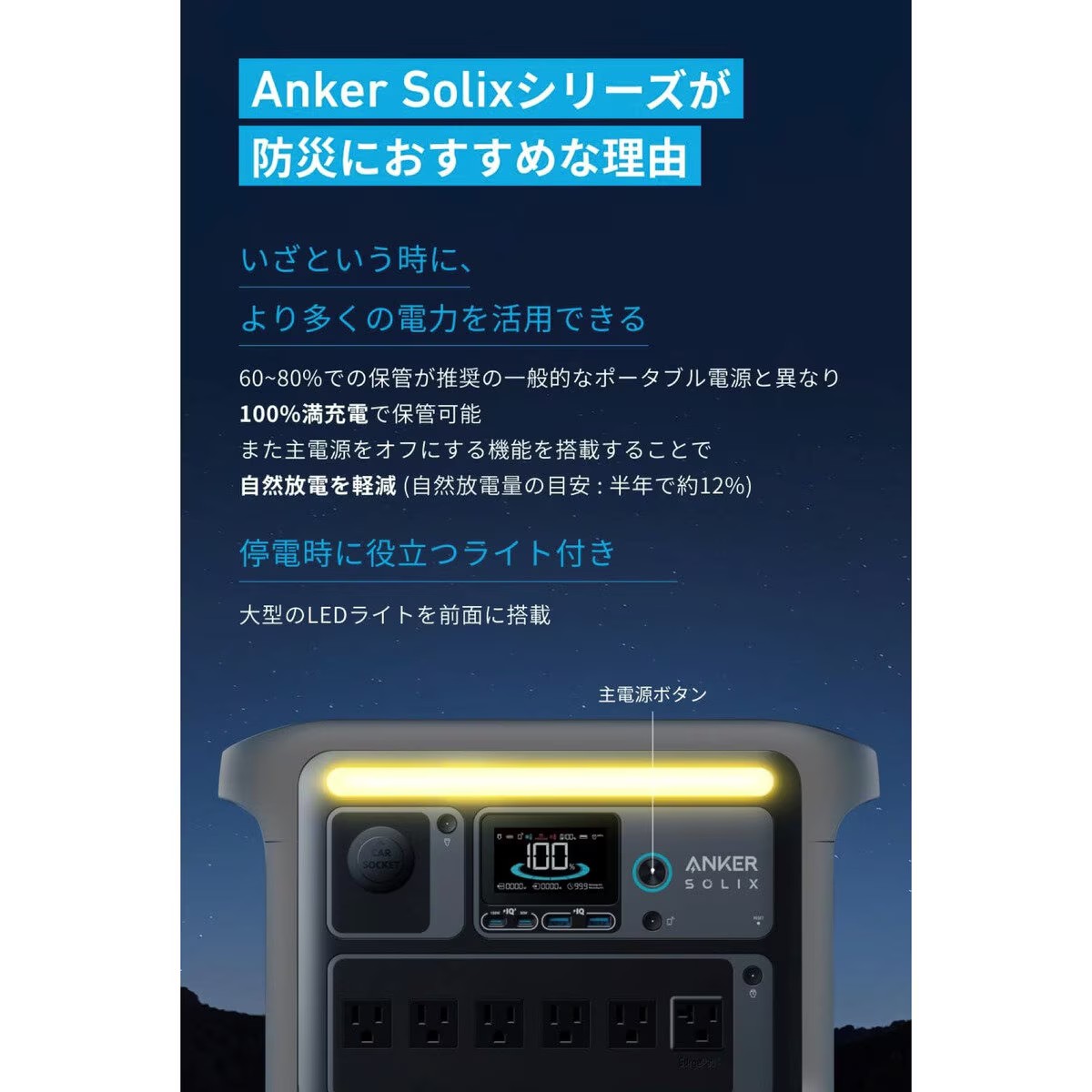 Anker（アンカー）Solix C1000 ポータブル電源 A1761511