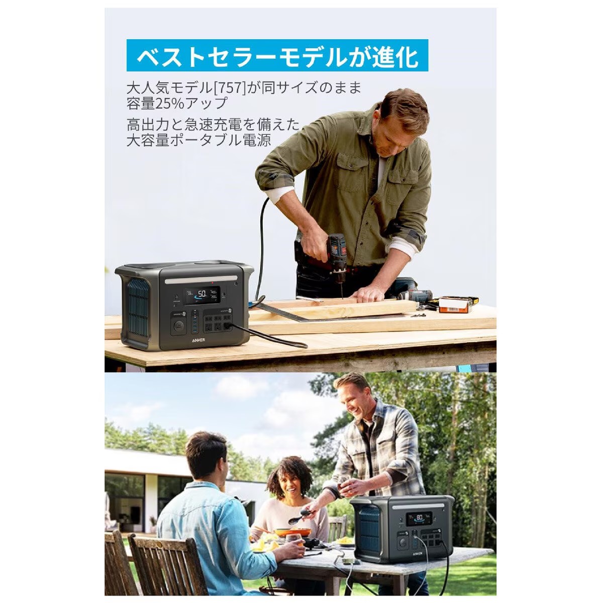 ANKER SOLIX F1500 ポータブル電源 1536Wh 1500W Anker ポータブル電源 Solix F1500 Portable Power Station