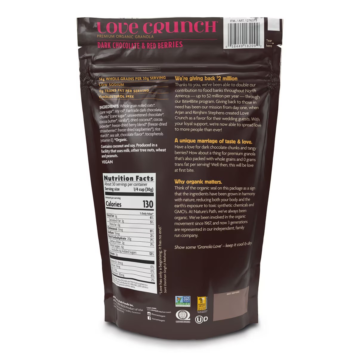 ネイチャーズパス ラブクランチ オーガニック グラノーラ 907g 11619