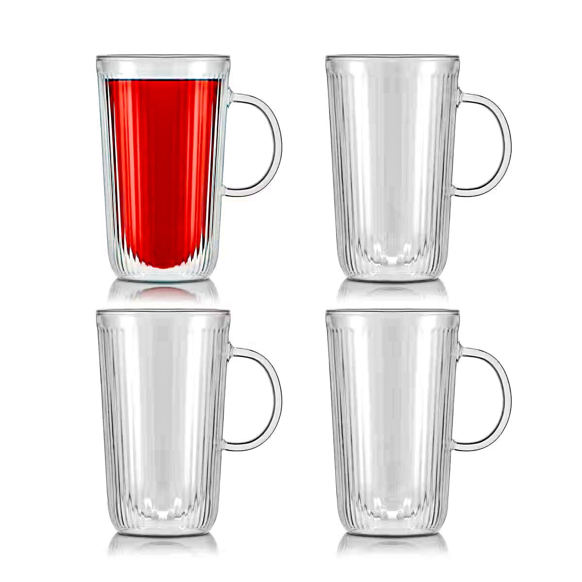 bodum（ボダム） ダブルウォールマグ ドゥーロ 400ml 4個 エレガントな