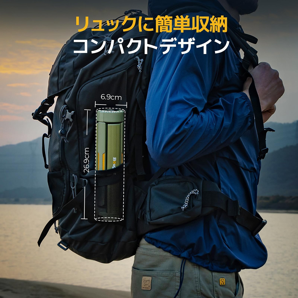 BougeRV 伸縮式折畳みLEDライト 最大60時間の連続使用 : GYY - 通販