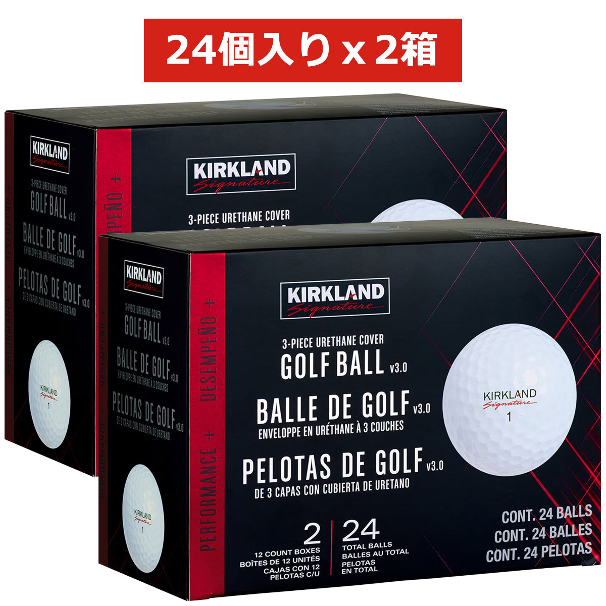 ゴルフボール　コストコ　カークランドシグネチャー　3ピース構造　48球 コストコ（Costco） カークランドシグネチャー 3ピース ゴルフボール