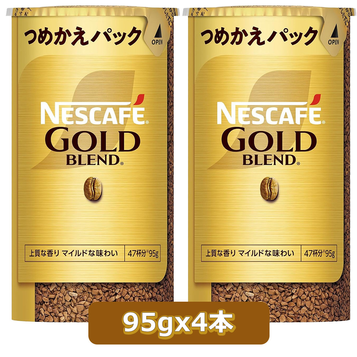 Nestle（ネスレ） ゴールドブレンド エコ＆システムパック 95g×4本