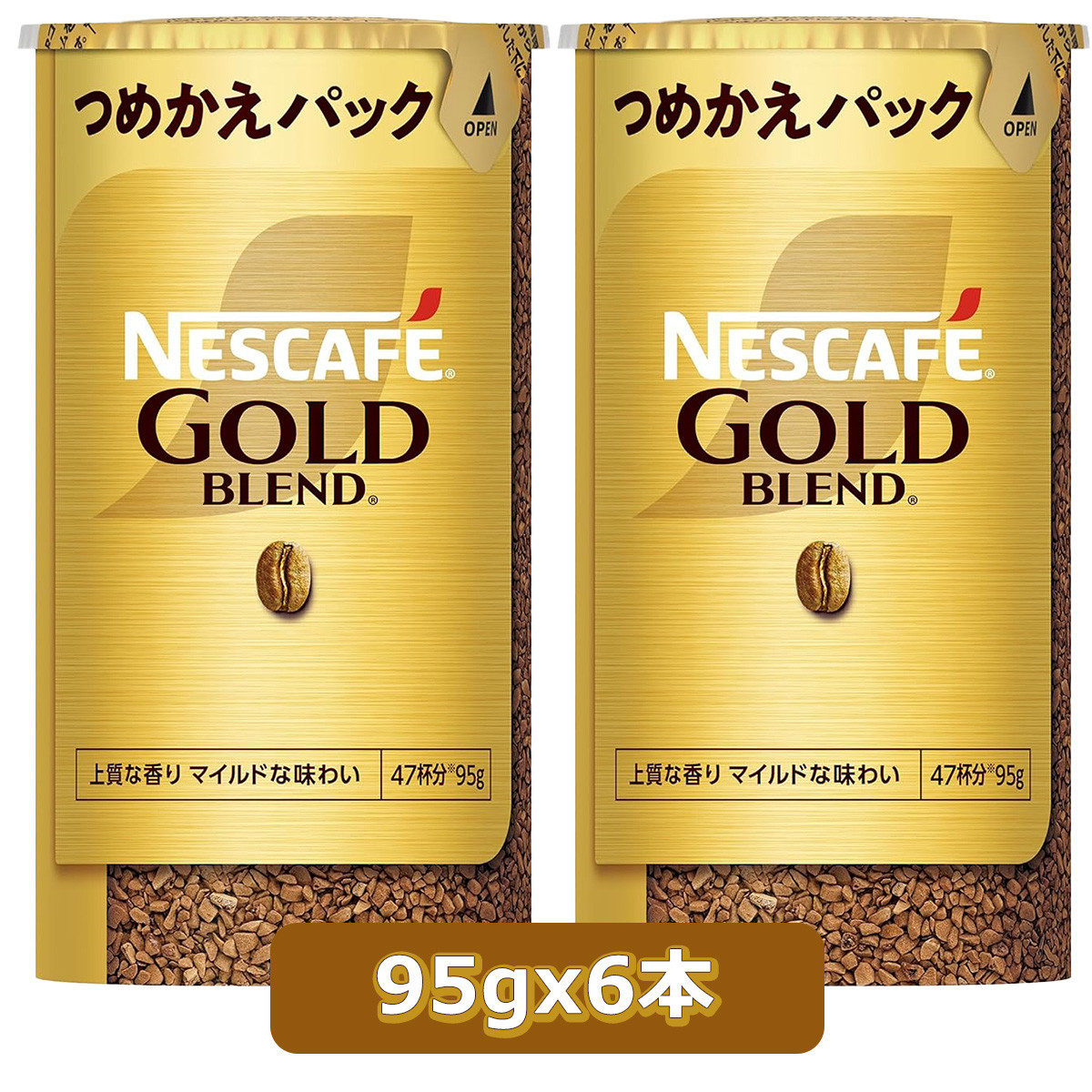 ネスレ ゴールドブレンド エコ&システム Nestle（ネスレ） ゴールドブレンド エコ&システムパック 95g×6本