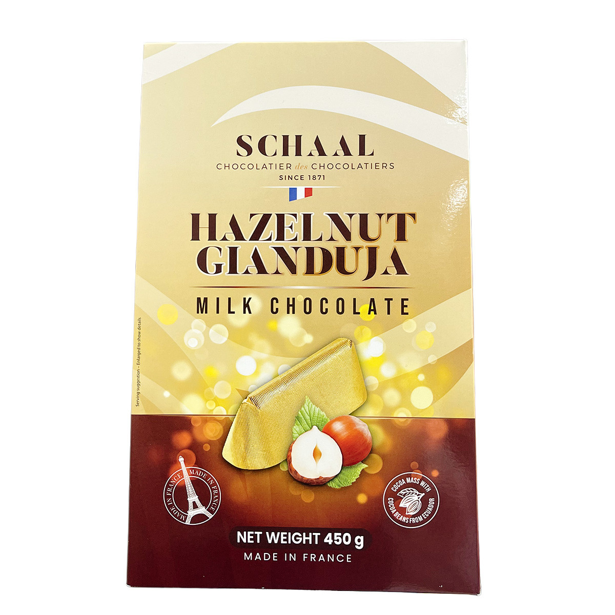 SCHAAL ヘーゼルナッツ ジャンドゥーヤ ミルクチョコレート 450g