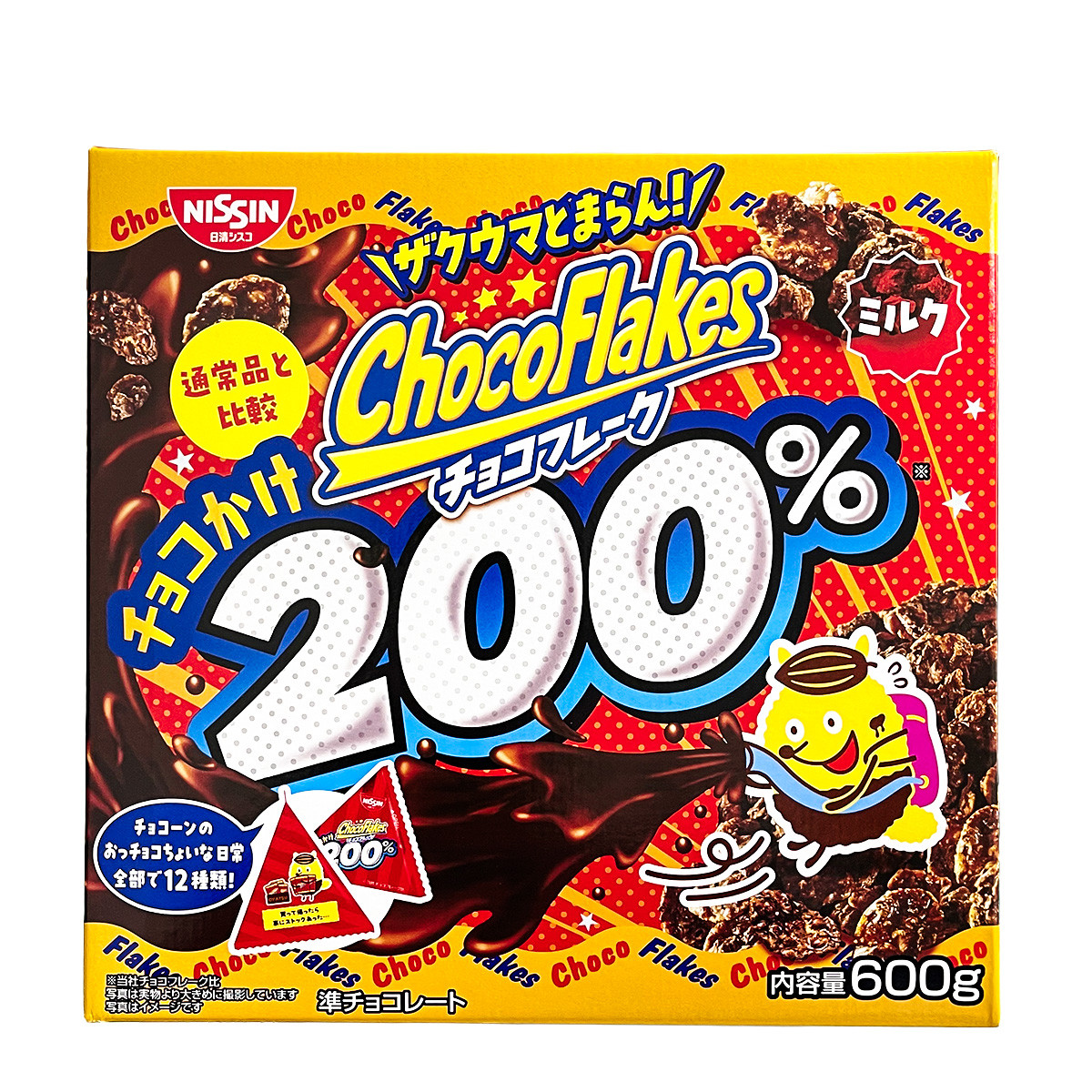 日清シスコ 日清 チョコフレーク チョコカケ200% 600g : GYY - 通販