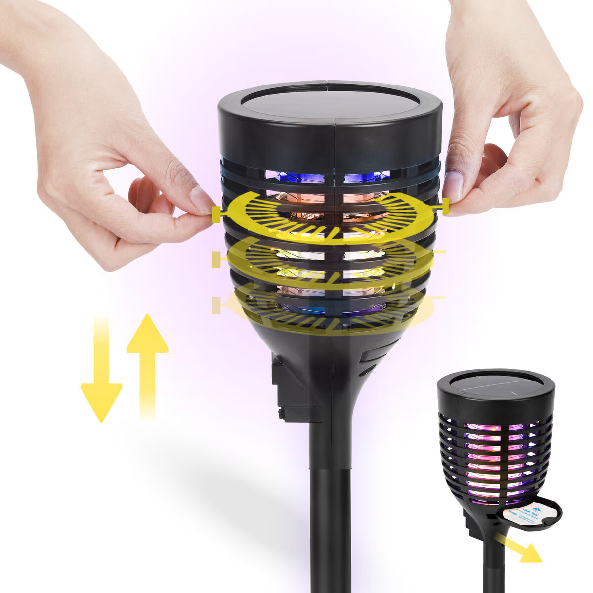 Techko ソーラー式 電撃殺虫器 : GYY - 通販 - Yahoo!ショッピング