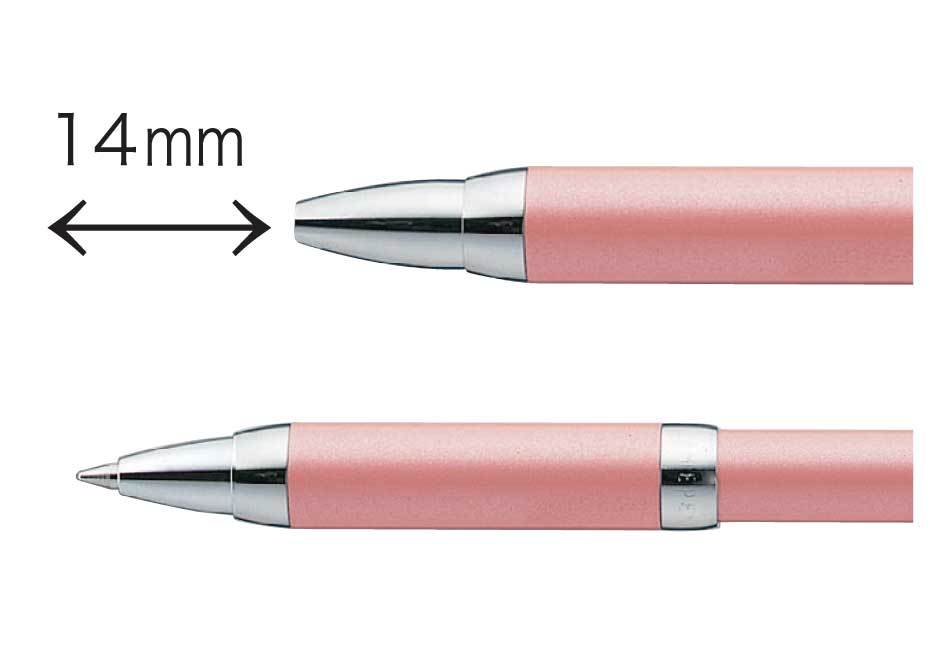 訂正印のついたボールペンシャチハタネームペン6パールピンク