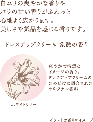 ドレスアップクリーム 象徴の香り