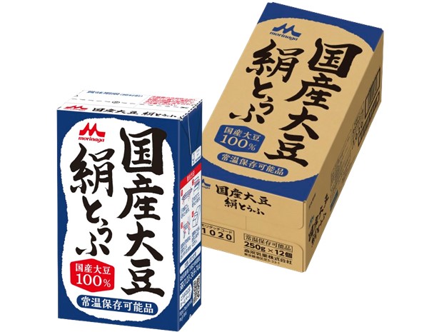 国産大豆絹とうふ 森永乳業 1セット（1丁×12） 常温保存 紙パック 豆腐 タンパク質 ローリングストック 非常食 防災食 備蓄