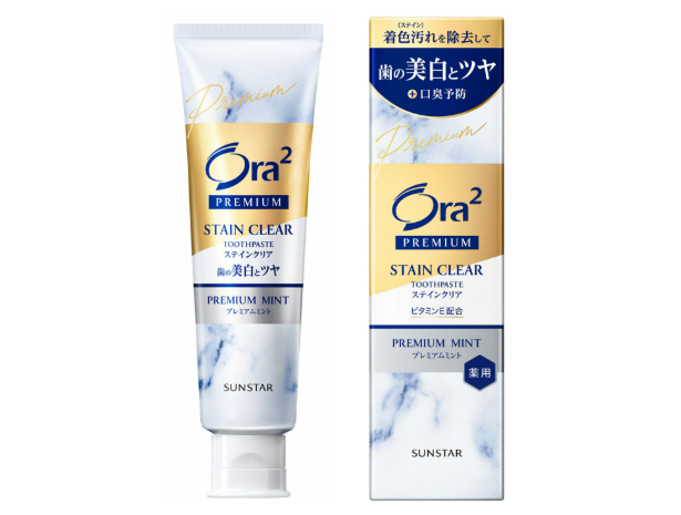歯磨き粉 ホワイトニング Ora2（オーラツー）プレミアム ステインクリアペースト プレミアムミント 100g 1セット（2本）サンスター