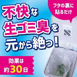 ゴミ箱のニオイがなくなる貼る消臭剤 生ゴミ 腐敗抑制 ミントの香り 1個 大日本除虫菊