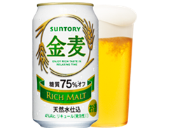 LOHACO - ビール類 金麦 糖質75%off（オフ）350ml 1パック(6本) 缶 第3のビール 新ジャンル