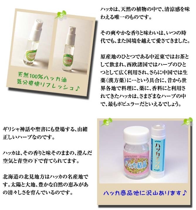 [ハッカ油]【スプレータイプ】1本【12ml】