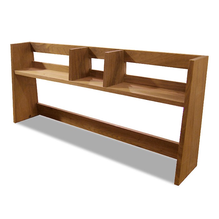 デスクシェルフ 115 本棚 本立て 日本製 完成品 無垢 ブラックチェリー