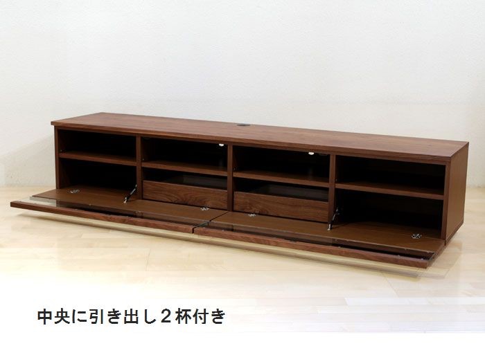 テレビボード 240 220 200 180 完成品 無垢 ウォールナット ブラック