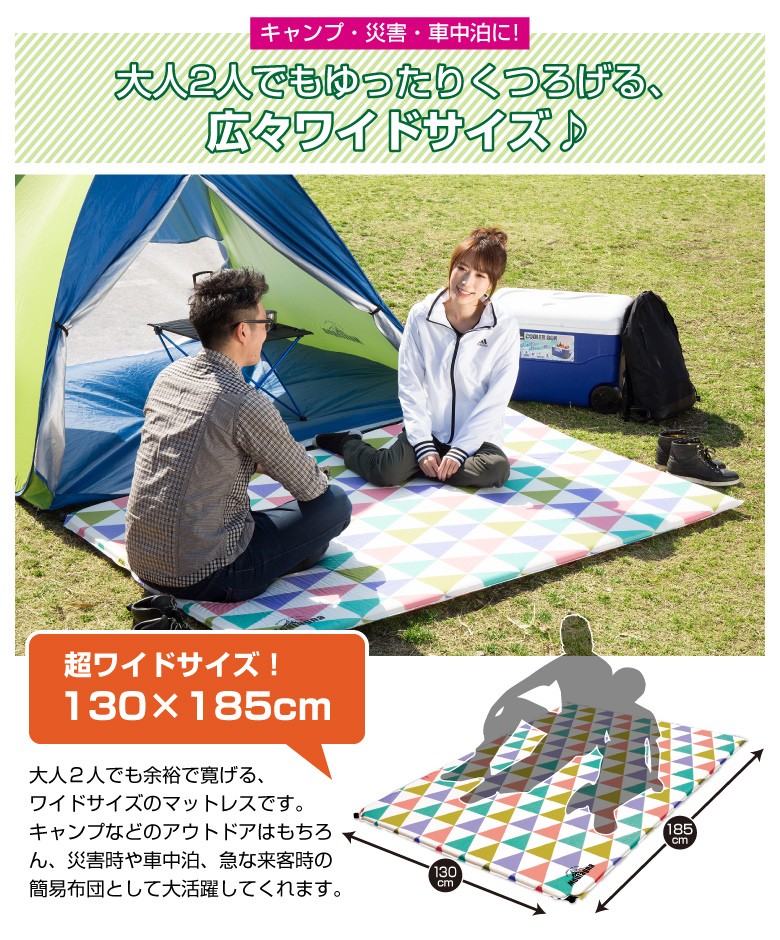 キャンプマット キャンピングマット エアマット 自動膨張マット