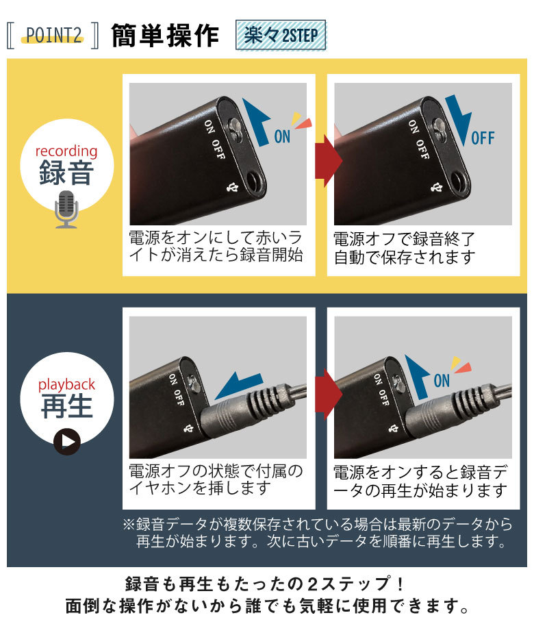 ボイスレコーダー 小型 ミニボイスレコーダー ICレコーダー 録音機 コンパクトUSB 充電式 超軽量 高音質 小型 長時間録音 簡単 大容量 8GB  トラブル対策 :a0366:発掘市場 - 通販 - Yahoo!ショッピング