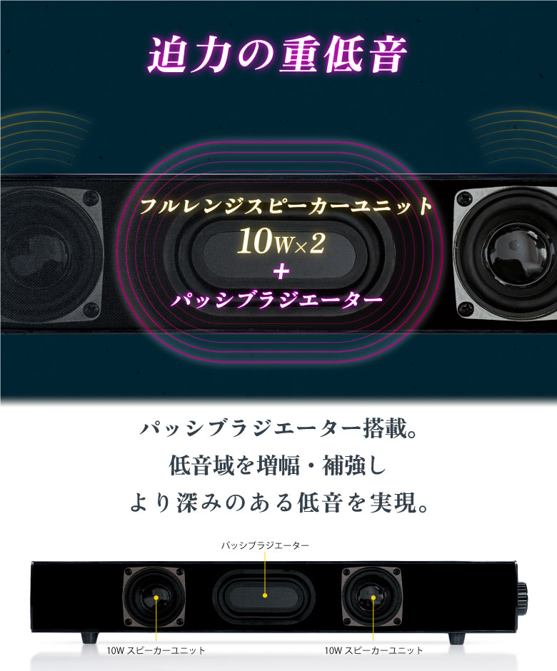 Bluetooth スピーカー ワイヤレススピーカー Bluetooth5.1 サウンド