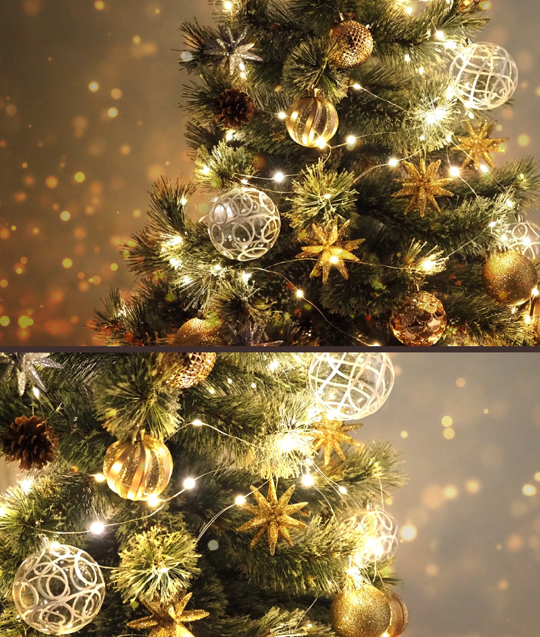 クリスマスツリー 180cm 北欧 オーナメントセット おしゃれ LED